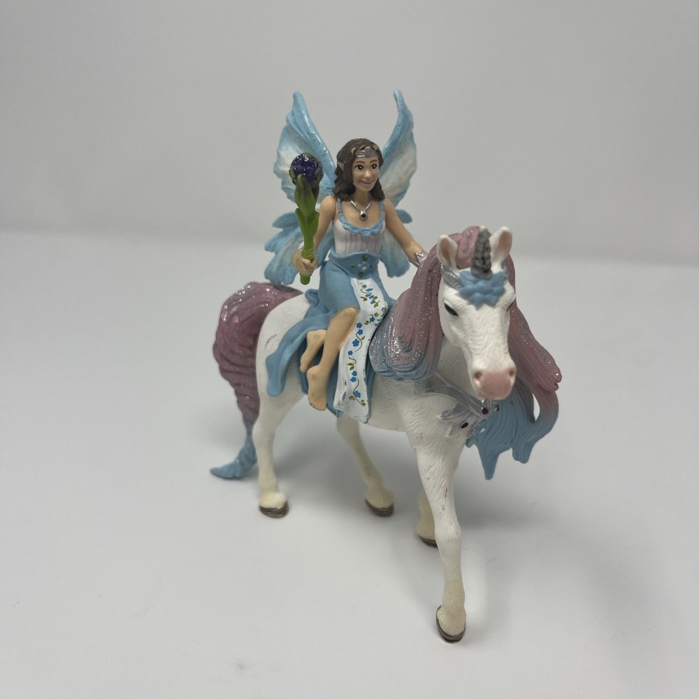 Schleich Bayala PRINCESS EYELA w/SPARKLE UNICORN Mare Fairy Fantasy Figure 70569